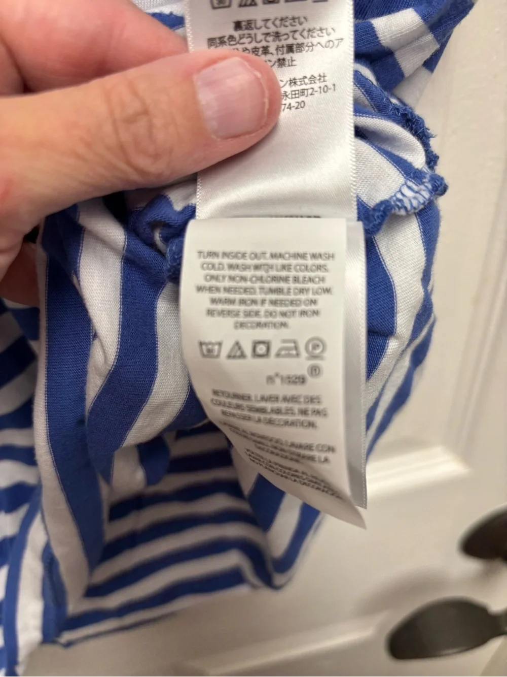 Polo by Ralph Lauren Blue & White Striped Crew Neck T-Shirt XL